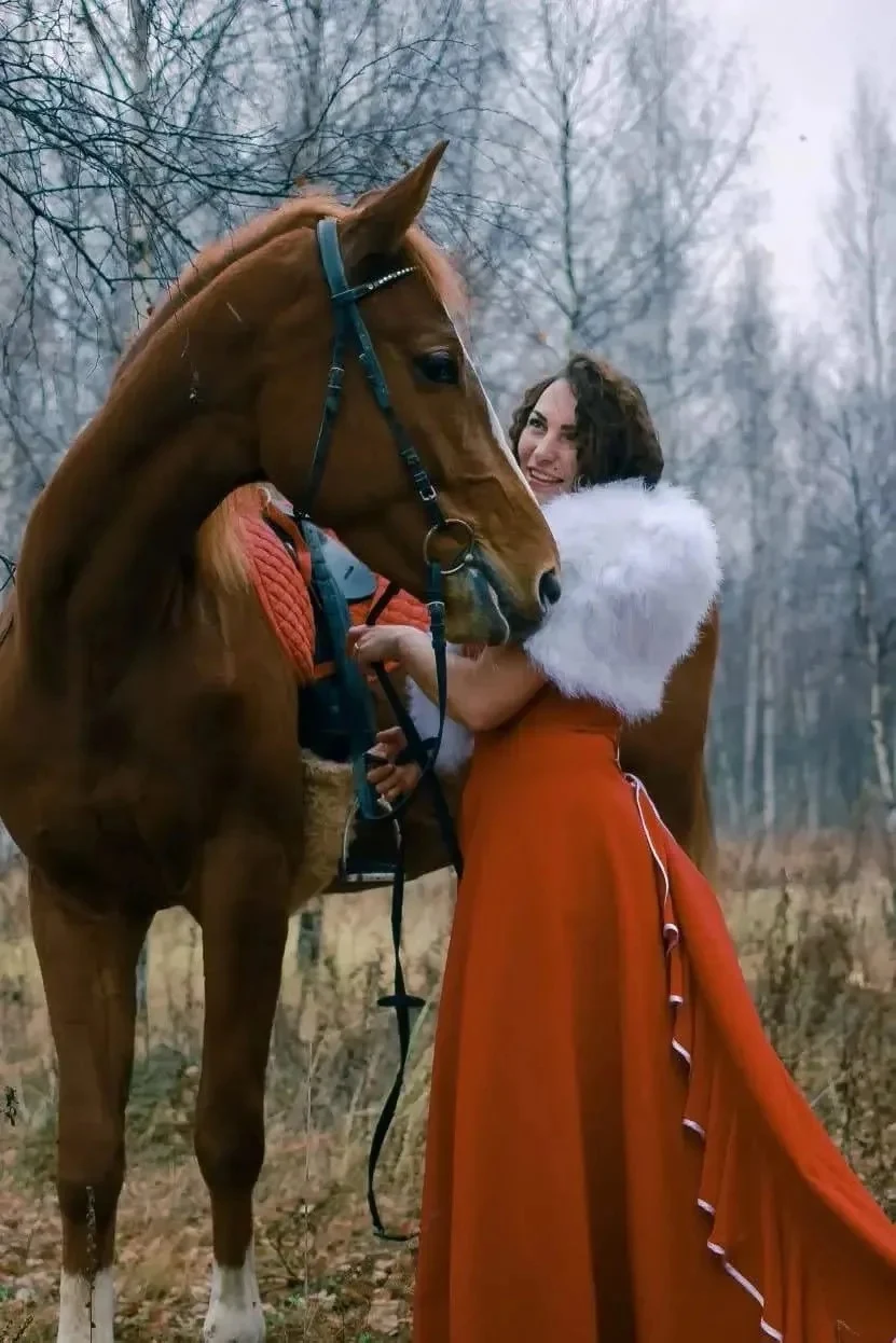 Спокойное общение с лошадью на земле